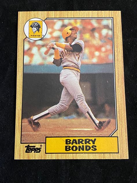 1987 topps barry bonds baseball card